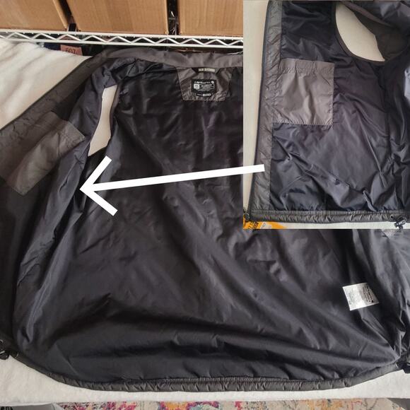 NWT Carhartt 2XL Shadow Gray Rain Defender Nylon Insulated Mock Neck Vest Hiking - Picture 4 of 9